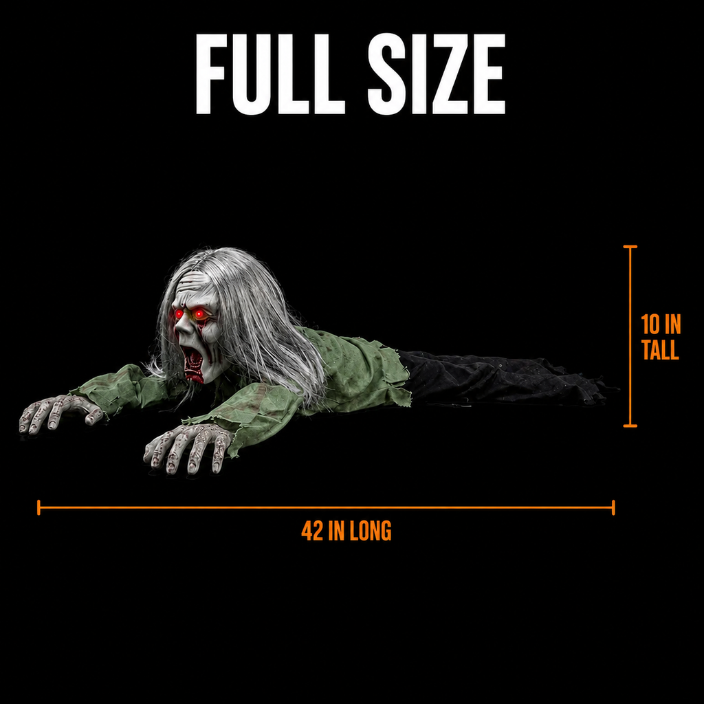 Touch-Activated Crawling Zombie