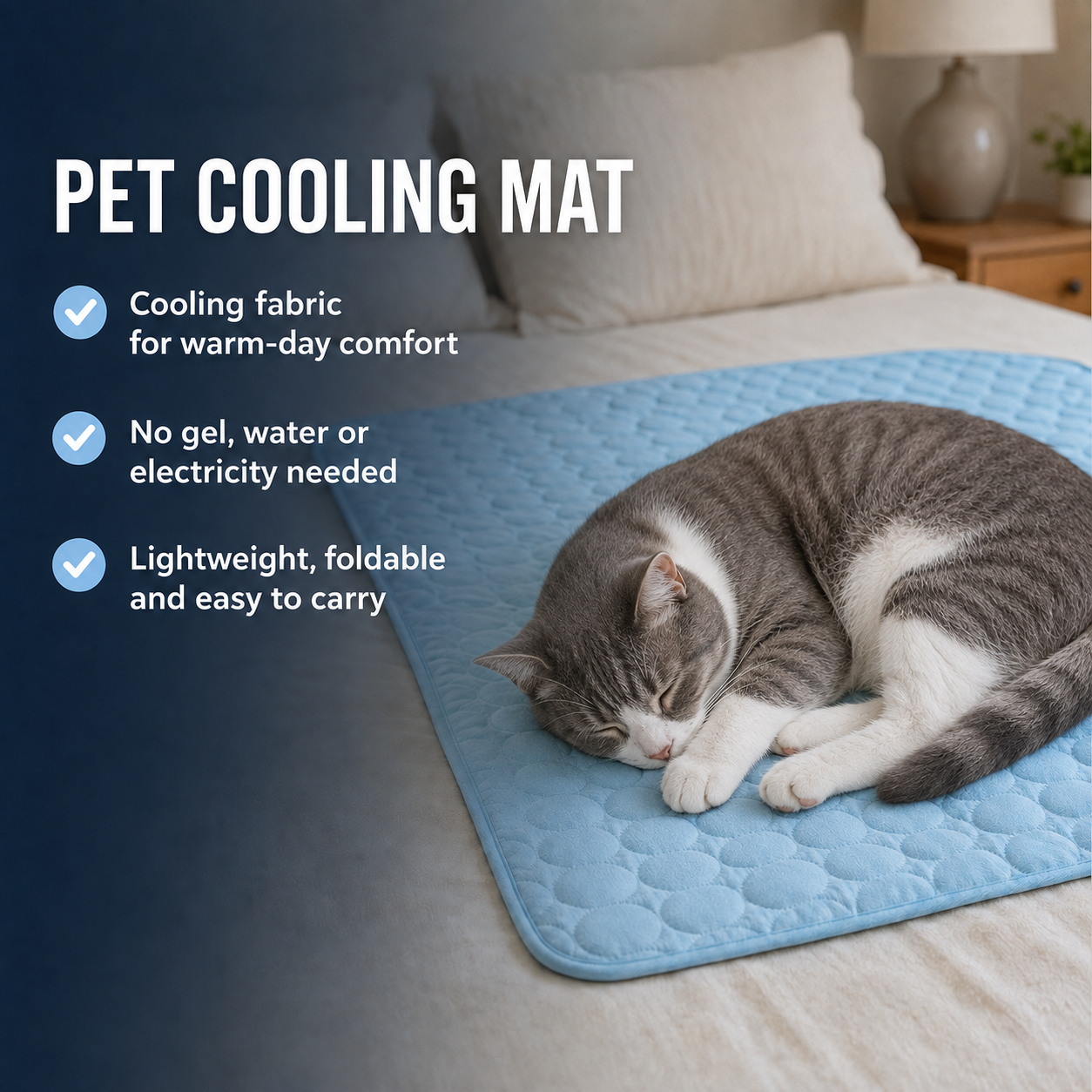 Pet Cooling Mat for Dogs & Cats