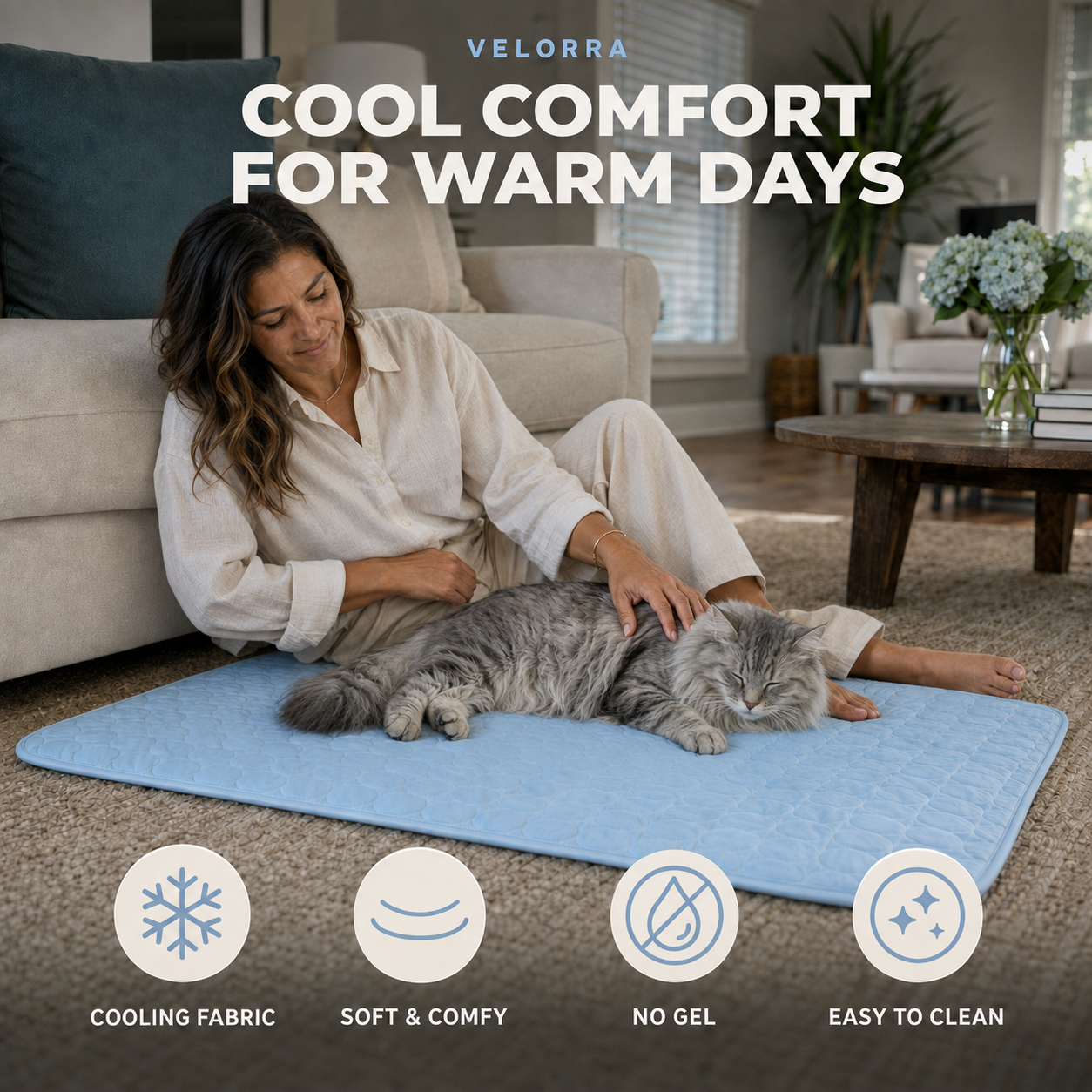 Pet Cooling Mat for Dogs & Cats