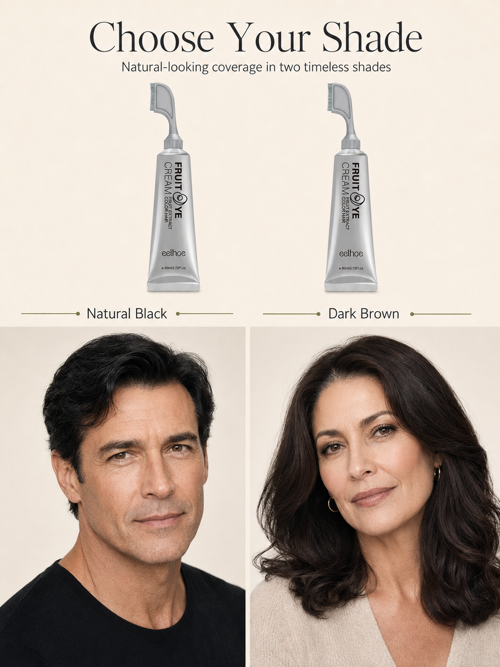 Velorra Comb-In Hair Color Cream — Instant Root Coverage at Home